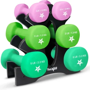 Coated Hex Dumbbell Set